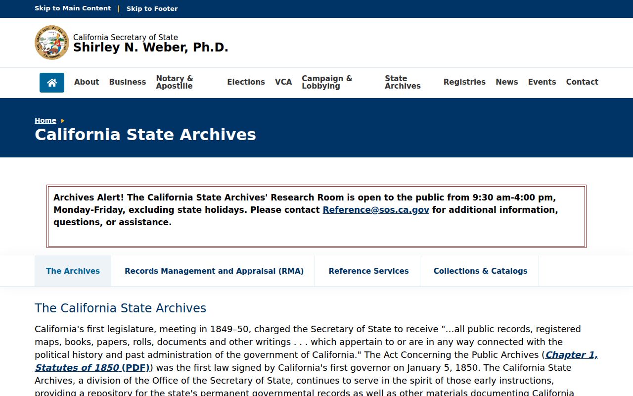 Orange city directory California State Archives search