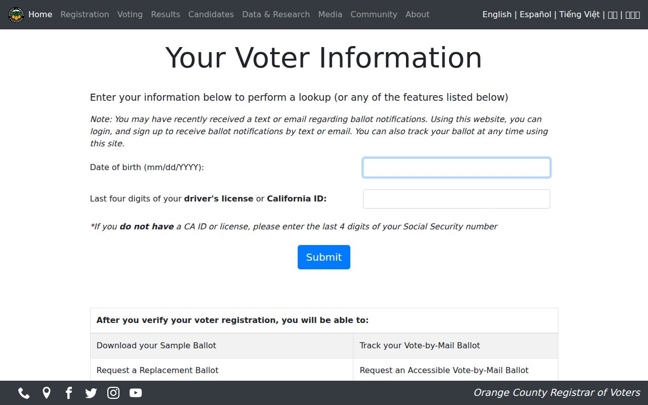 Orange residents directory voter lookup